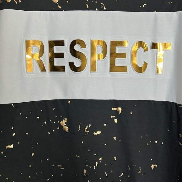 Brooklyn Laundry Men’s Black and Gold "Respect" Hoodie - Size XL - NWT - Picture 2 of 7